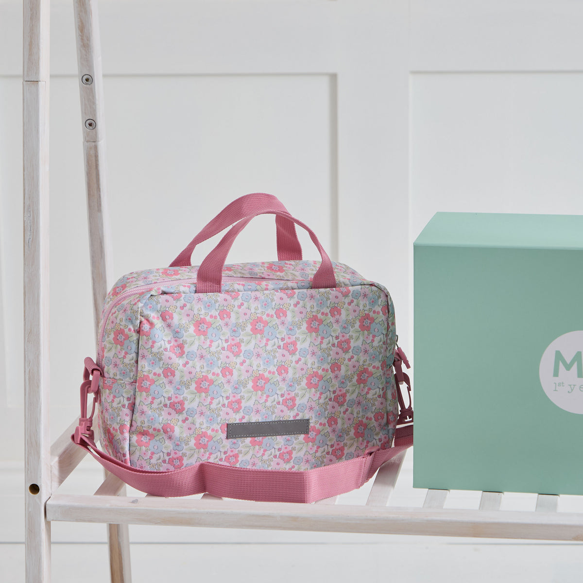 Personalised Cottage Ditsy Boxy Lunchbag