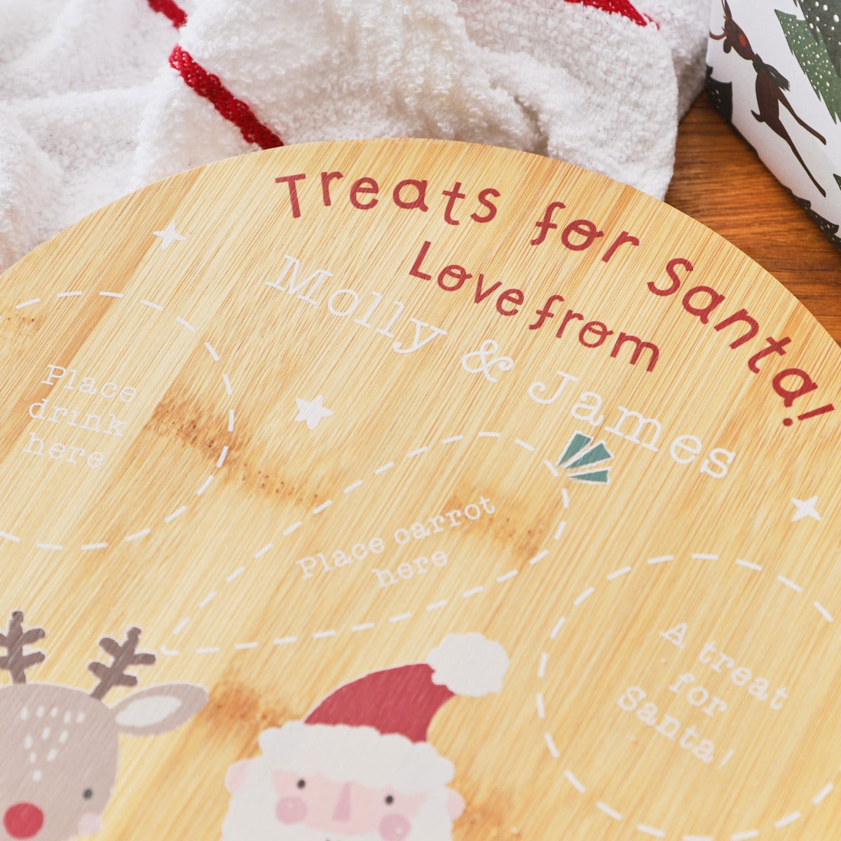 Personalised Santa Christmas Platter