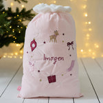 Personalised Pink Christmas Gift Sack
