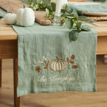 Personalised Autumn Rosemary Table Runner