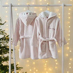 Personalised Pink Penguin Fleece Robe