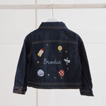 Personalised 'Under the Same Sky' Indigo Denim Jacket