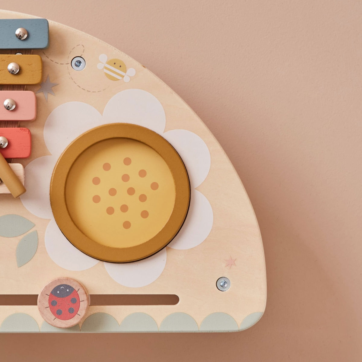 Personalised Just Bee Kids Colourful Wooden Music Table Toy
