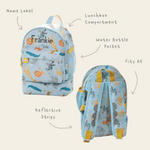 Personalised Safari Mini Backpack with Compartment
