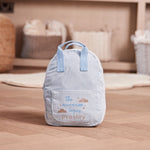 Personalised Cloud Blue Cord Mini Backpack
