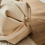 Personalised Embossed Weekend Holdall Bag in Oyster by Made Yours
