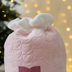 Personalised Pink Velvet Initial Gift Sack