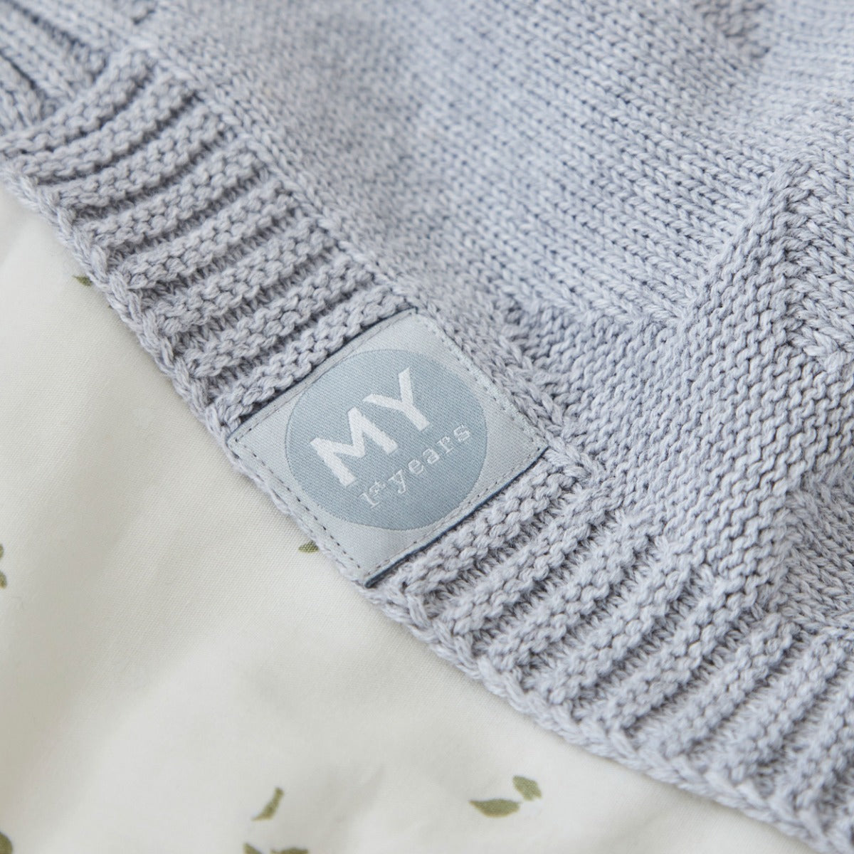 Personalized Born In 2026 Grey Star Jacquard Blanket