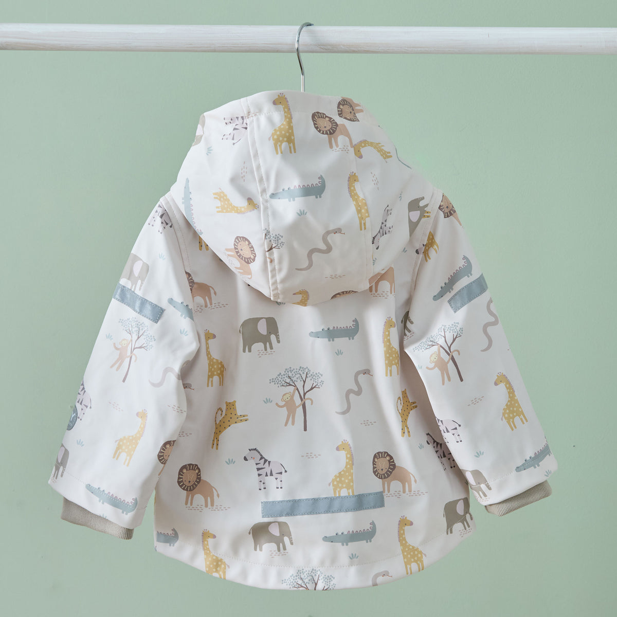 Personalised Neutral Safari Raincoat