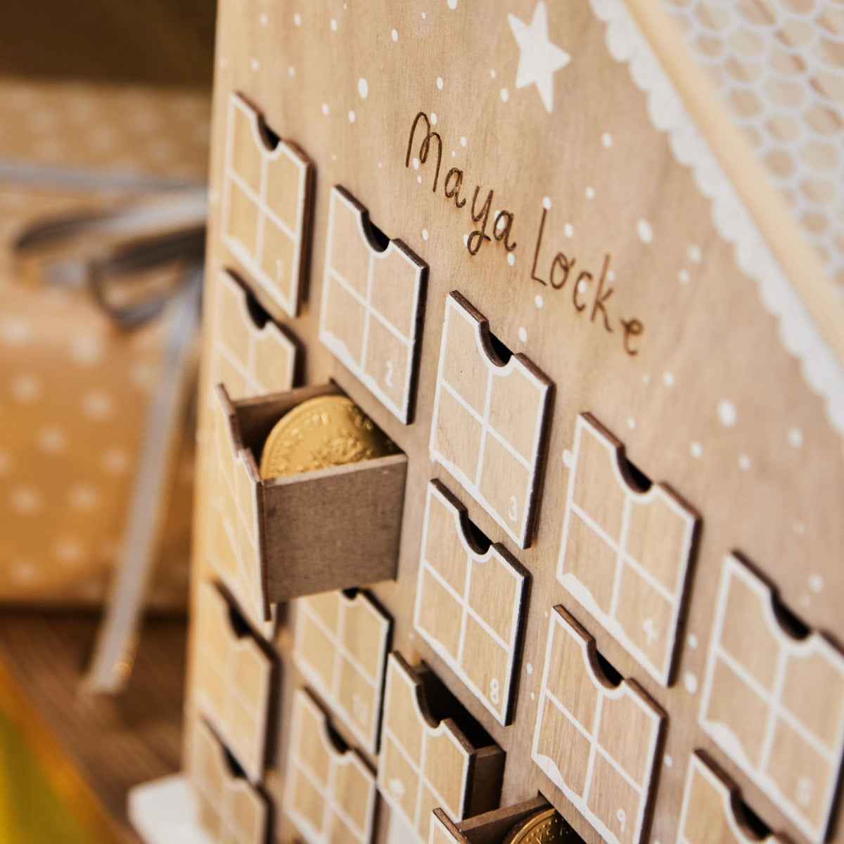 Personalised Gingerbread Advent House