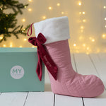 Personalised Pink Bow Medium Stocking