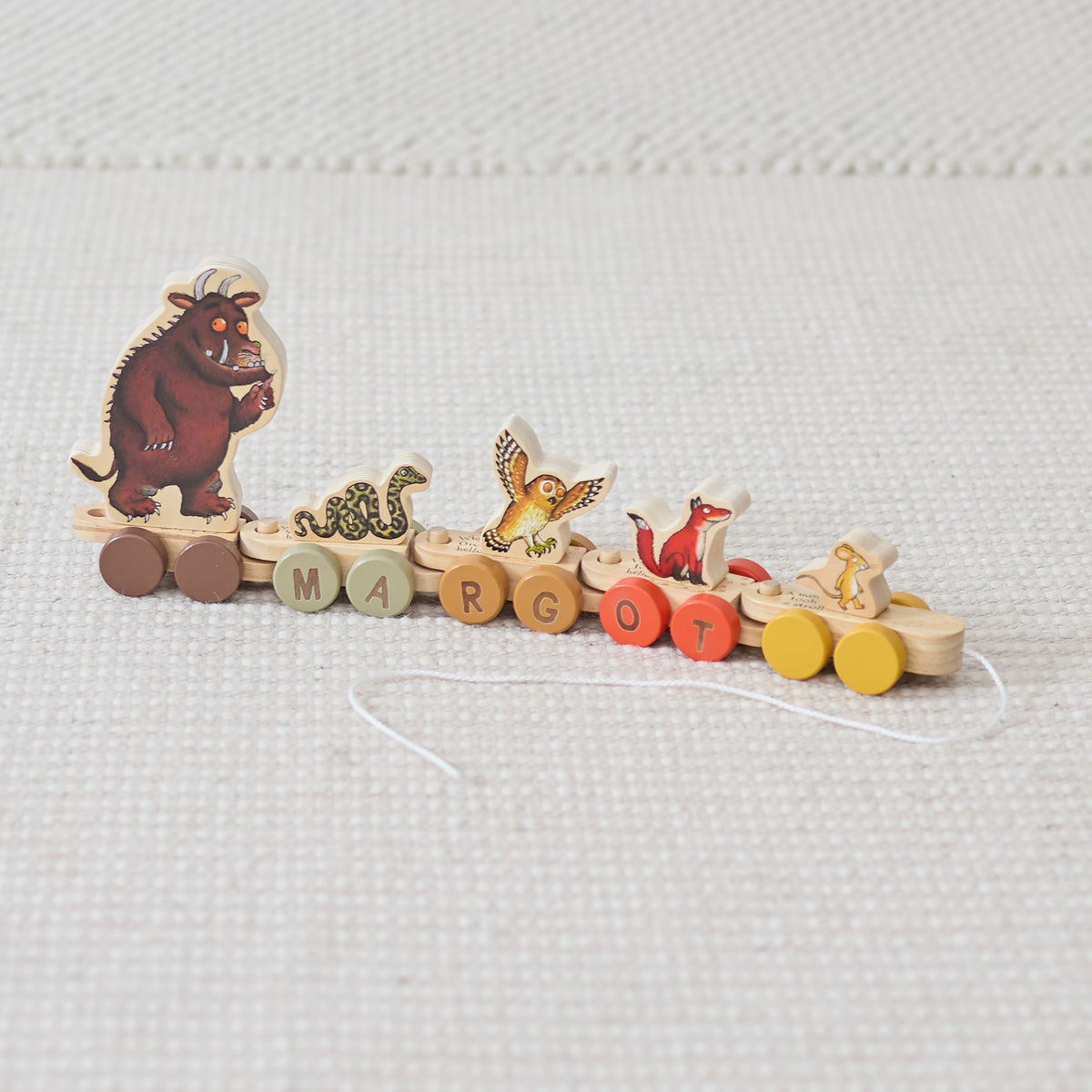 Personalised The Gruffalo Pull Along Train Toy