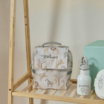 Personalised Neutral Safari Grab Handle Lunchbag