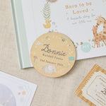 Personalised Born to be Loved Hardback Book with Height Chart Gift Set