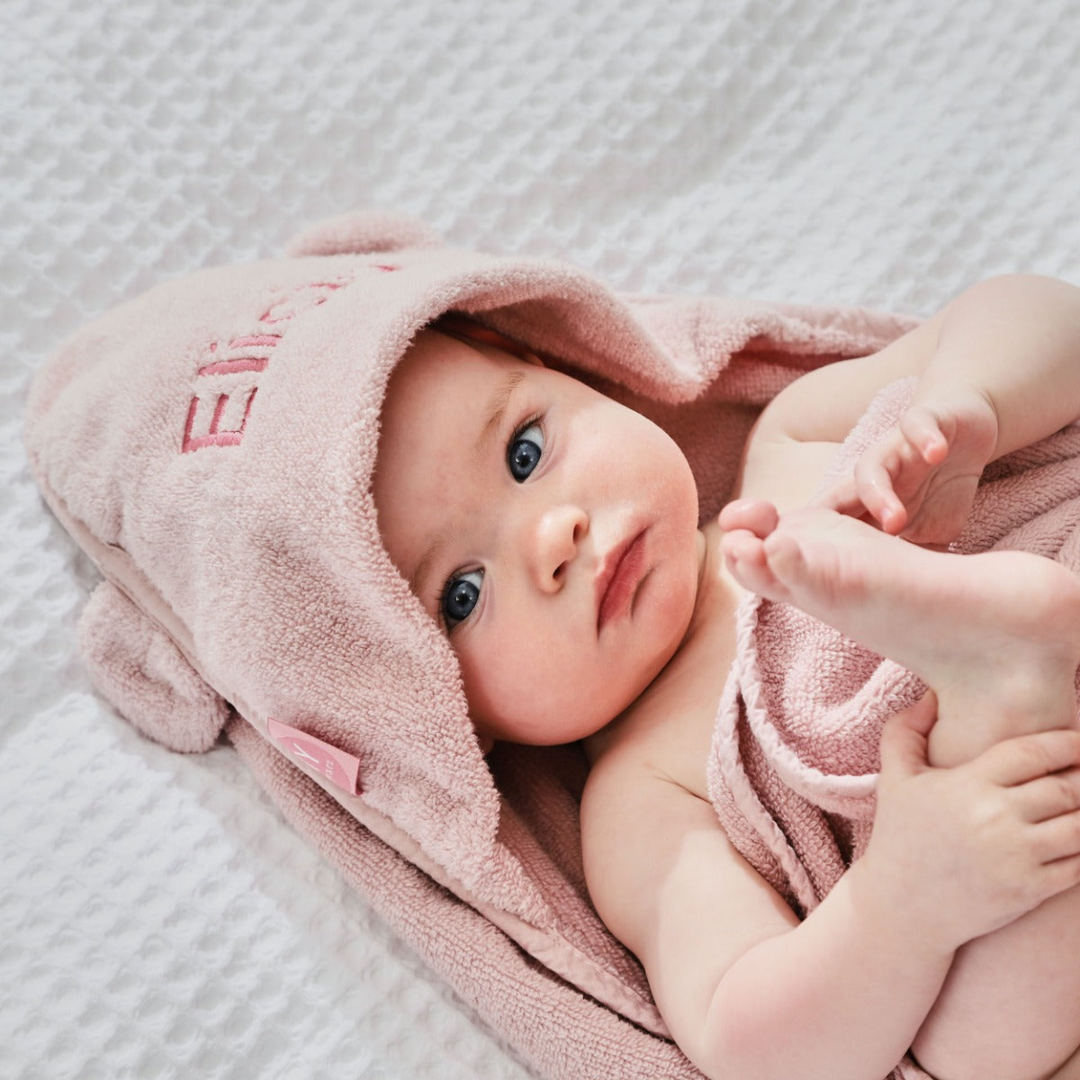 Personalized Small Pink Hooded Towel