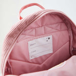 Personalised Rainbow Pink Cord Mini Backpack