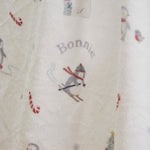 Personalised Penguin Skiing Fleece Blanket