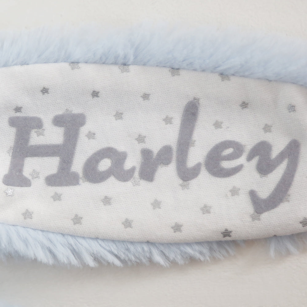 Personalised Blue Bunny Soft Toy For Gift Set - Embroidered