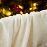 Personalized Christmas Rudolph Reindeer Ivory Shawl