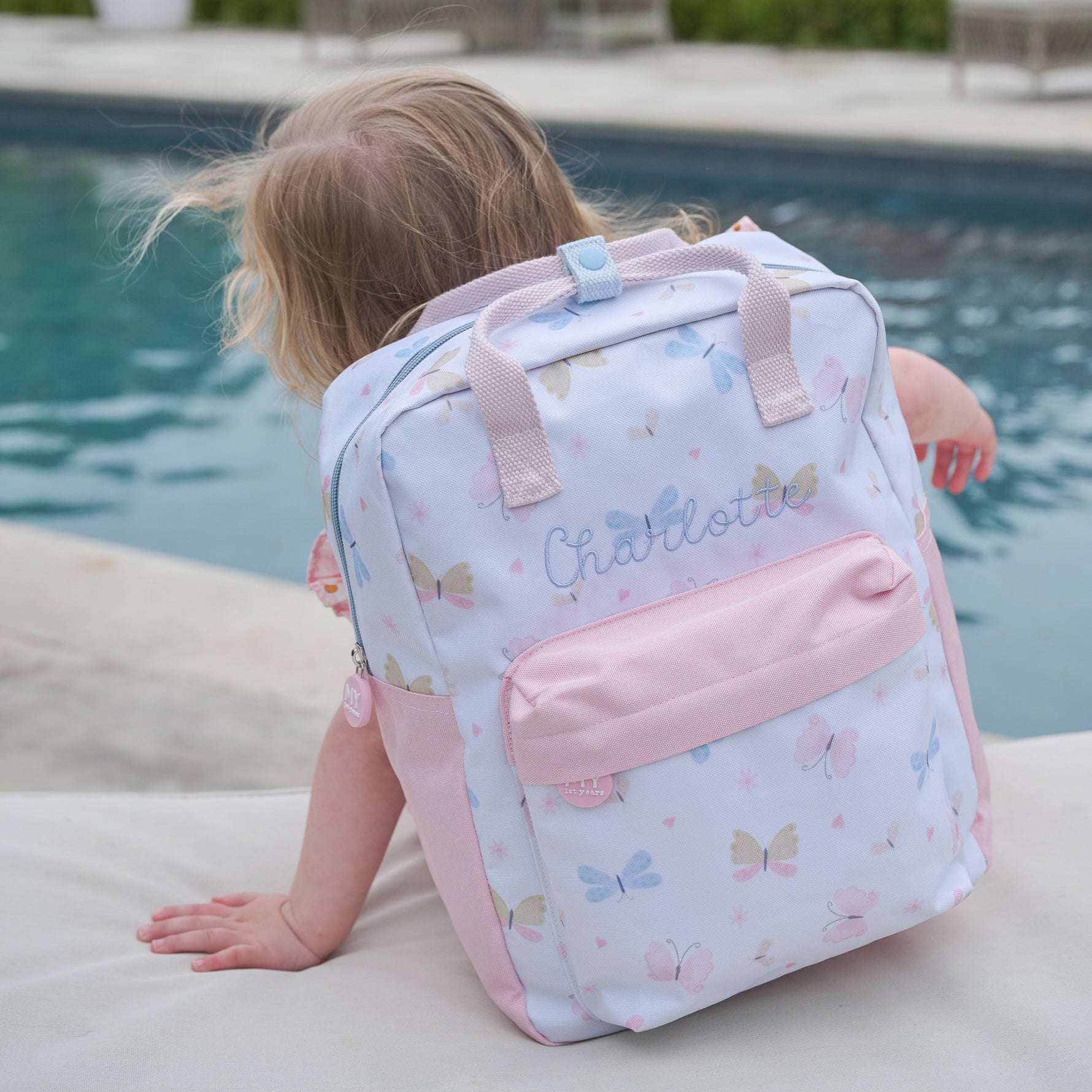 Personalised Butterfly Cube Medium Backpack