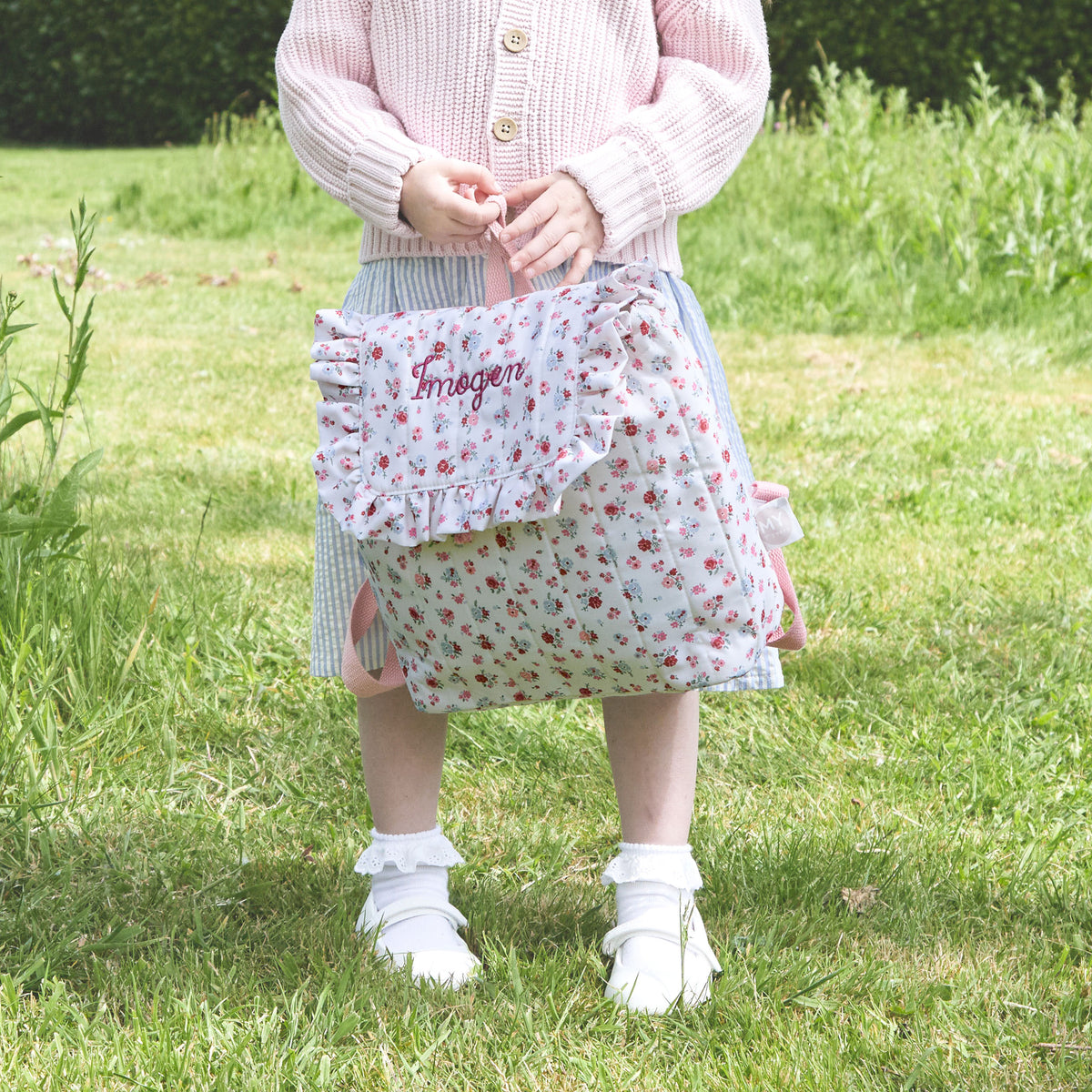Personalised Heritage Floral Ditsy Mini Backpack