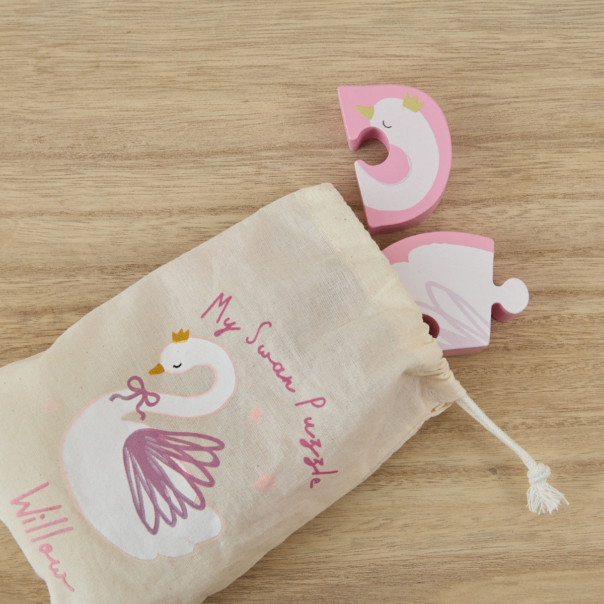 Personalised Swan Puzzle FSC®