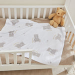 Personalized Biscuit Bear Fleece Baby Blanket