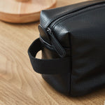 Personalised Men's Embroidered Black Wash Bag by Made Yours