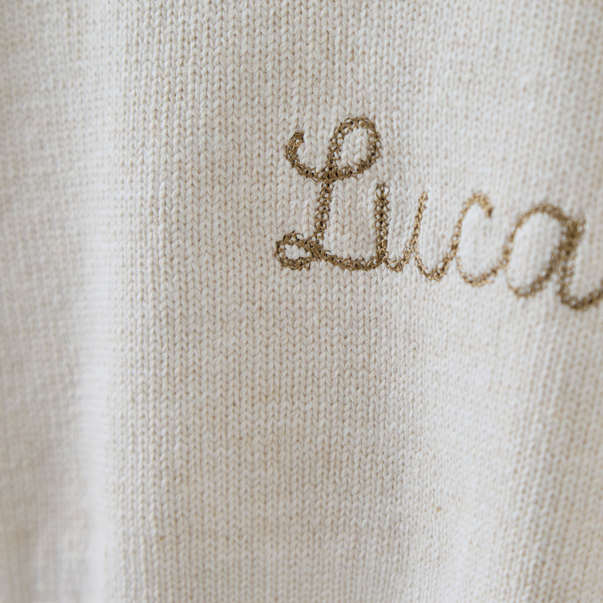 Personalised Oatmeal Jumper