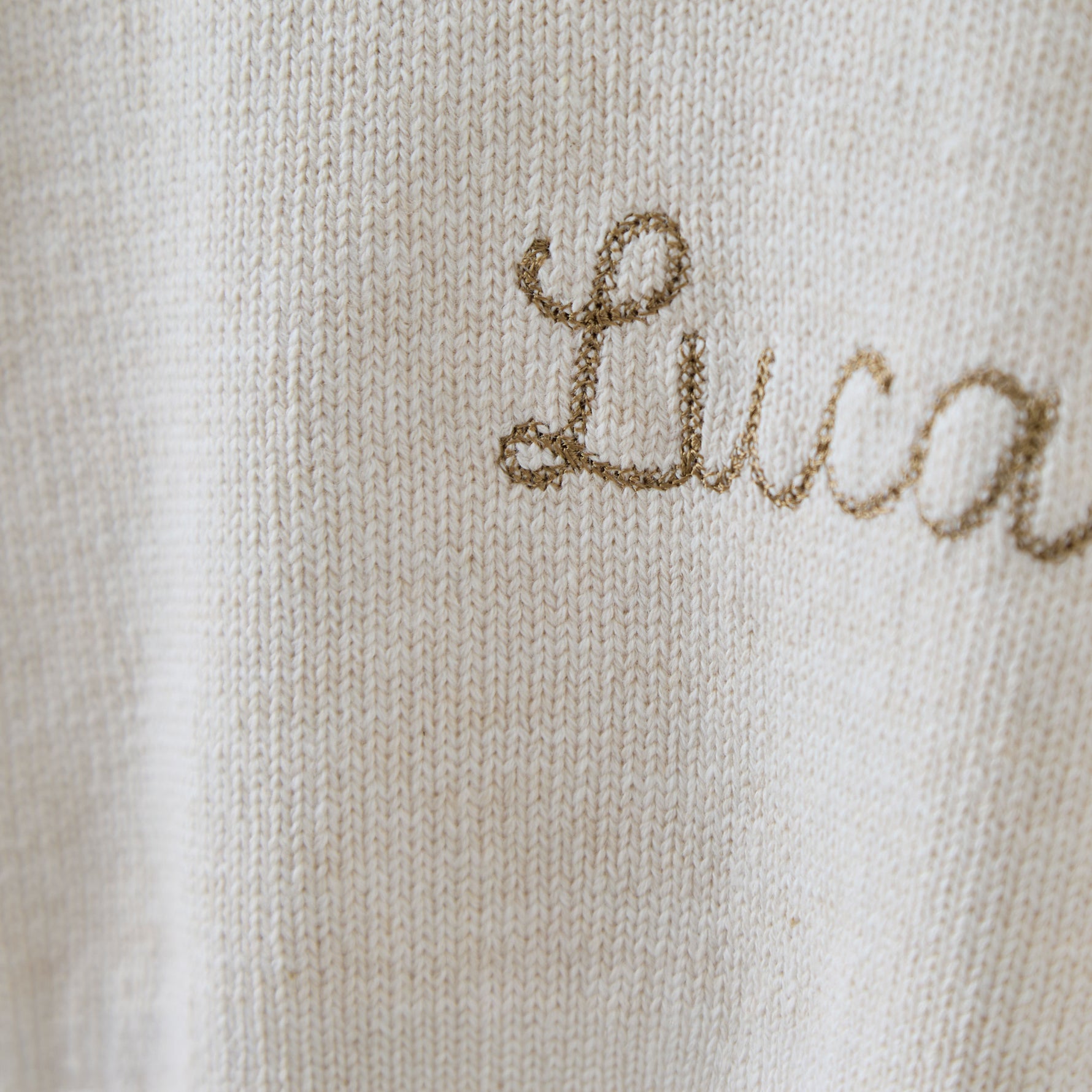 Personalised Oatmeal Jumper