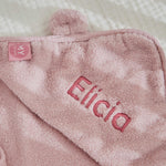 Personalized Small Pink Hooded Towel