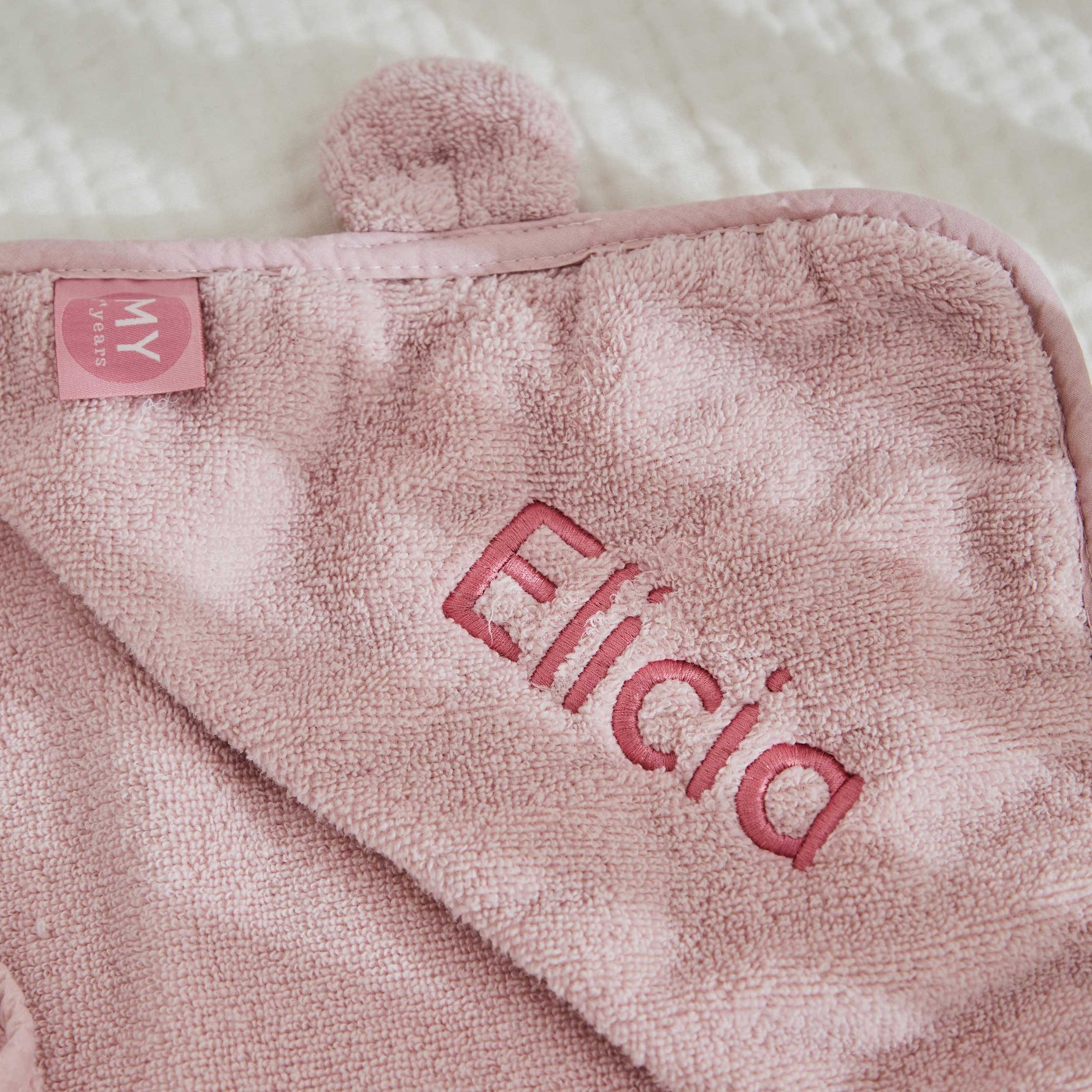 Personalized Small Pink Hooded Towel