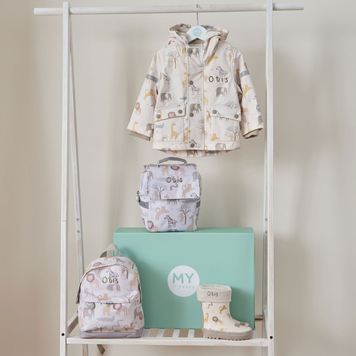 Personalised Neutral Safari Ultimate Gift Set