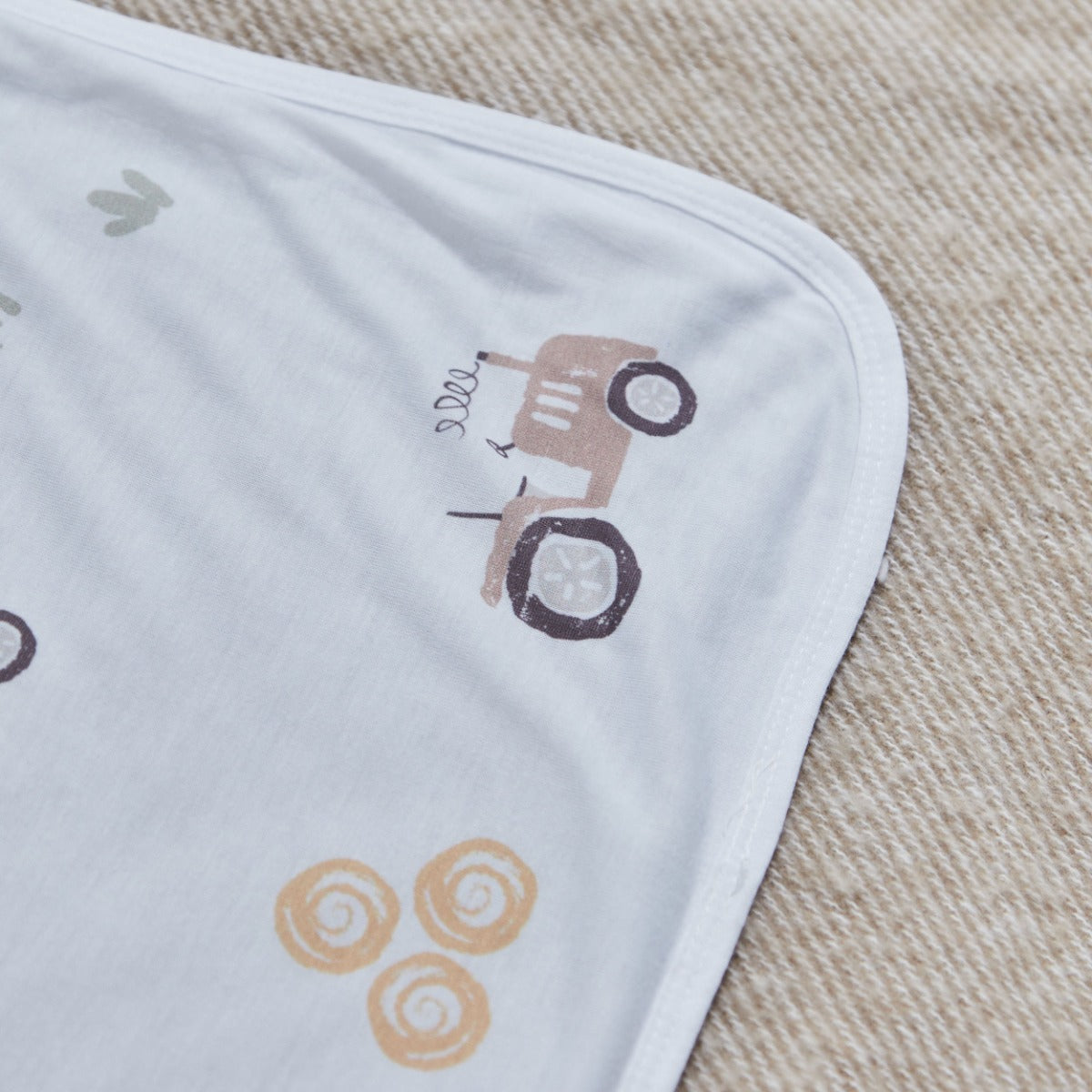 Personalized Tractor All-Over Print Jersey Blanket