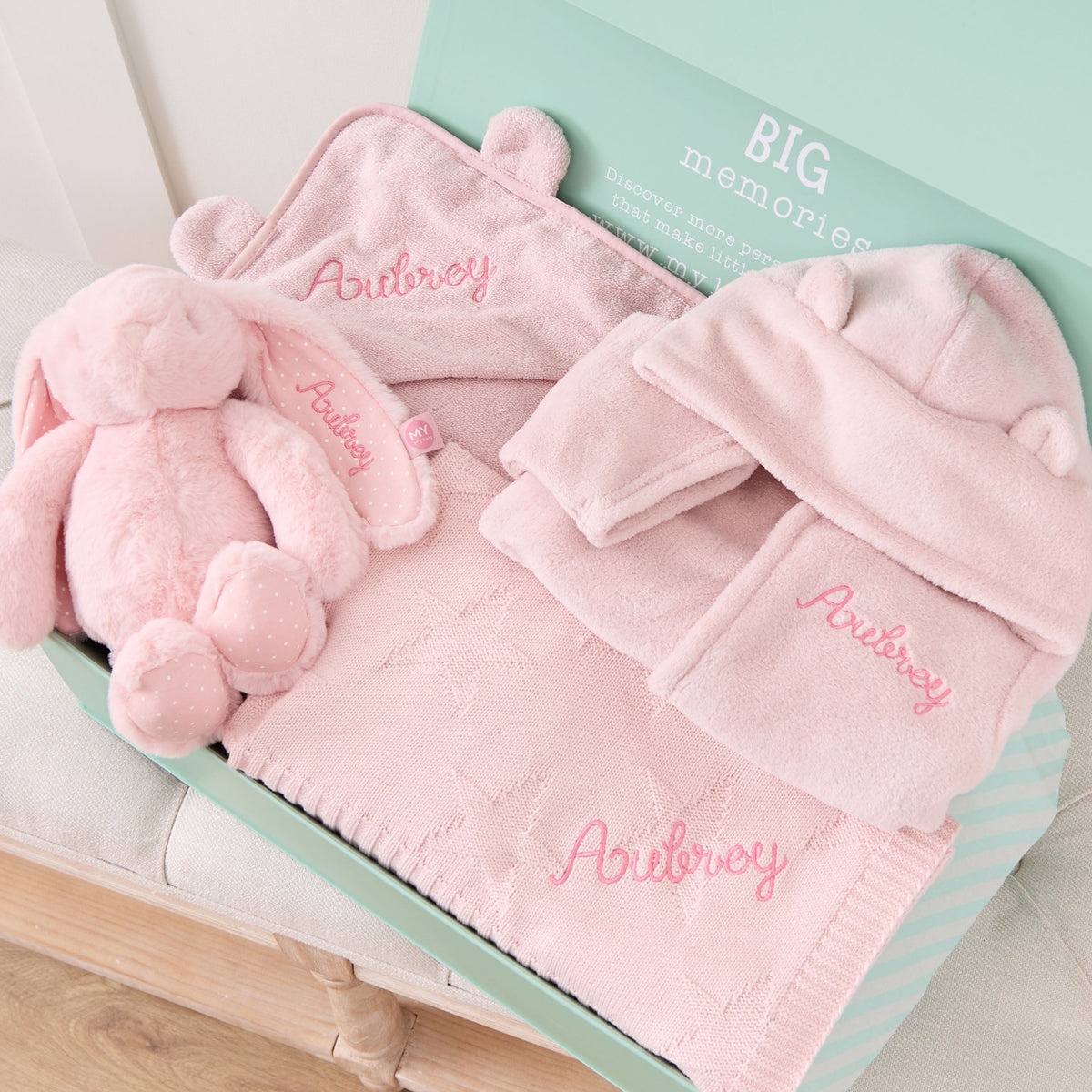Personalised Pink Bedtime Essentials Gift Set