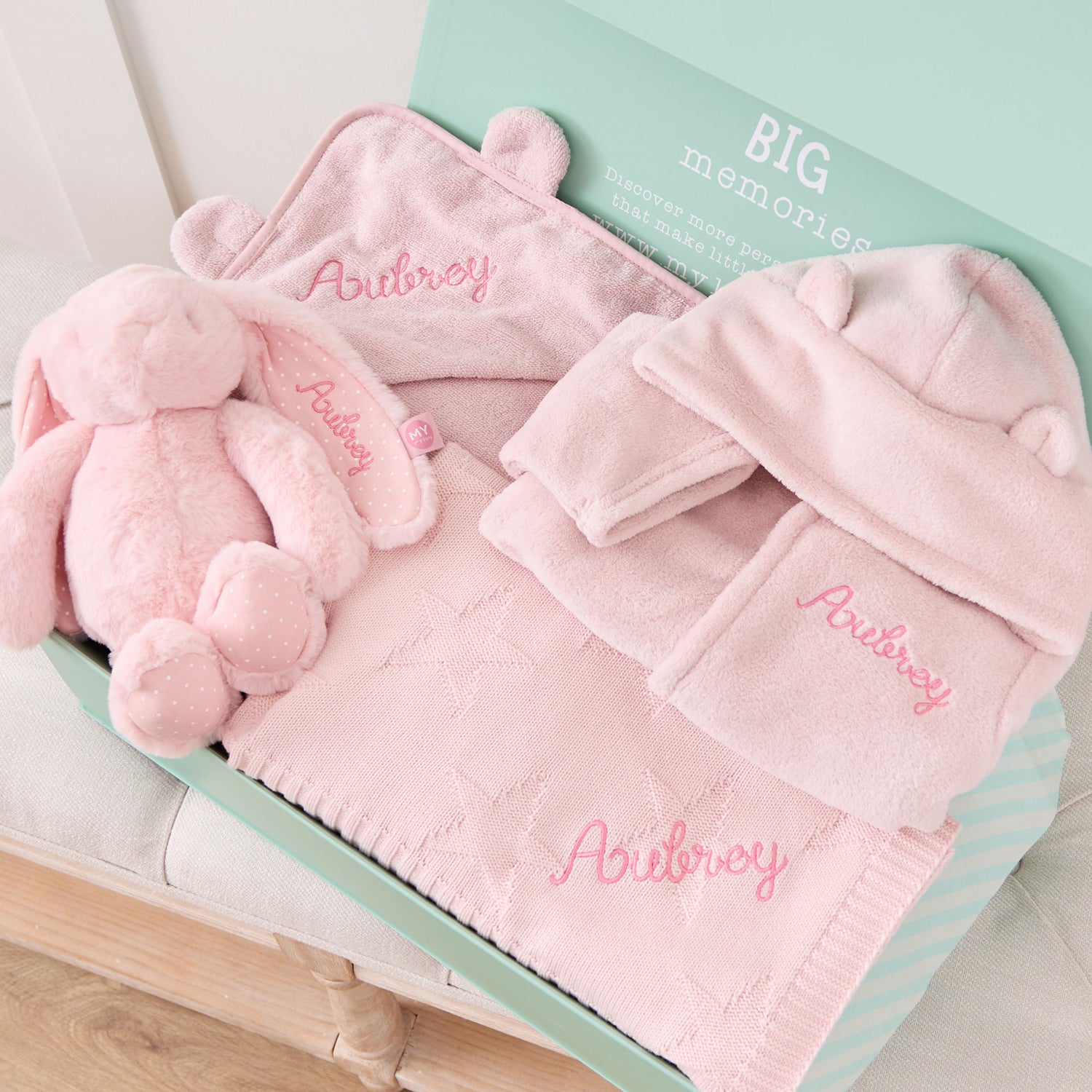 Personalised Pink Bedtime Essentials Gift Set