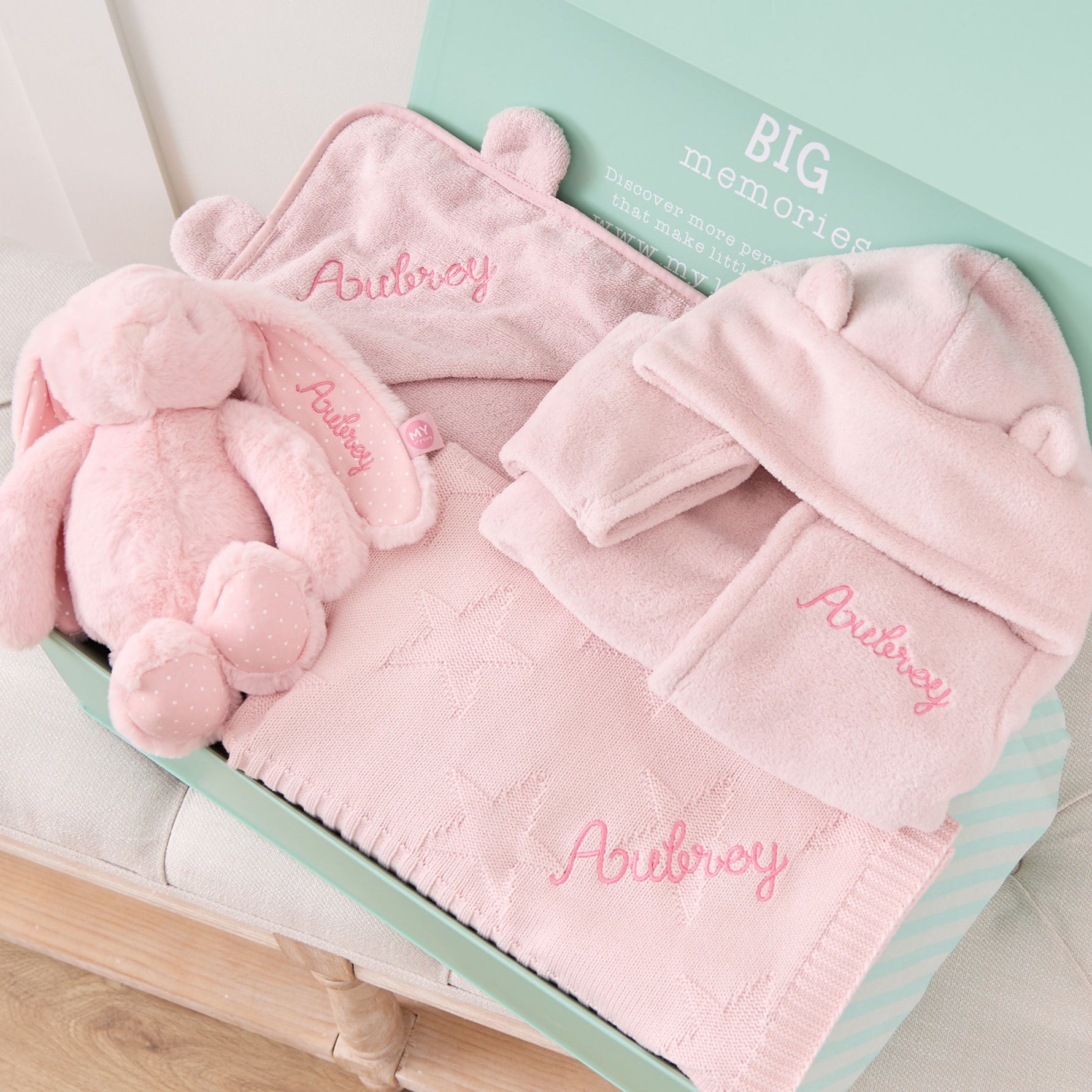 Personalised Pink Bedtime Essentials Gift Set