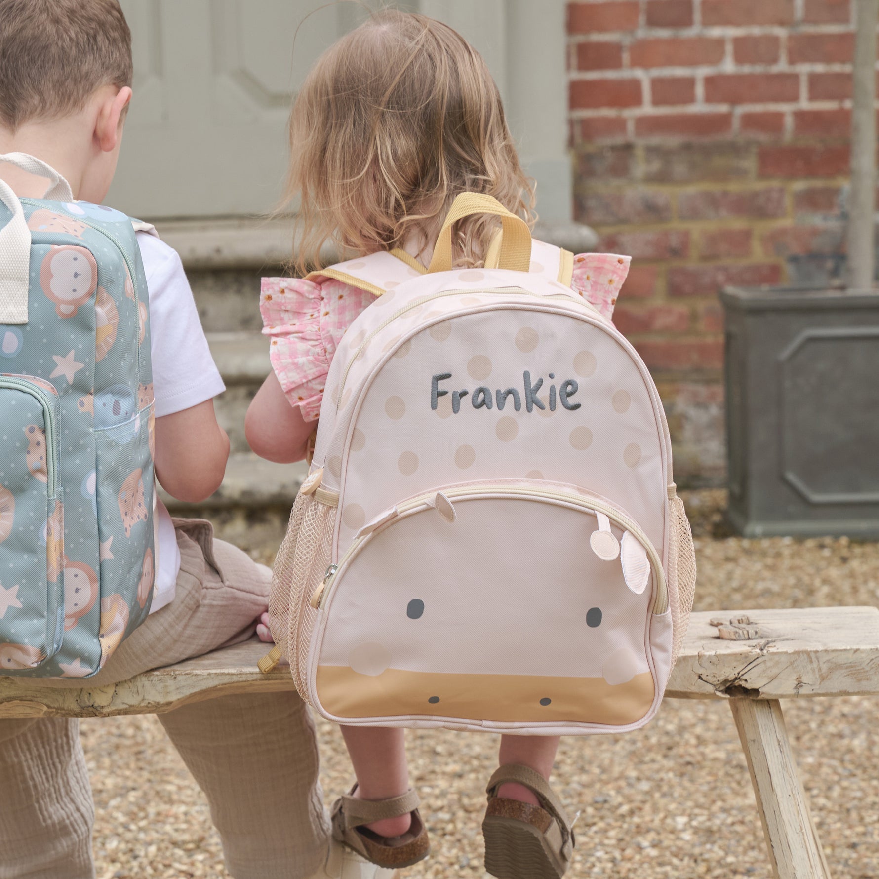 Personalised Giraffe Medium Backpack