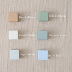 Personalised Baby Name Blocks - Greens & Blues