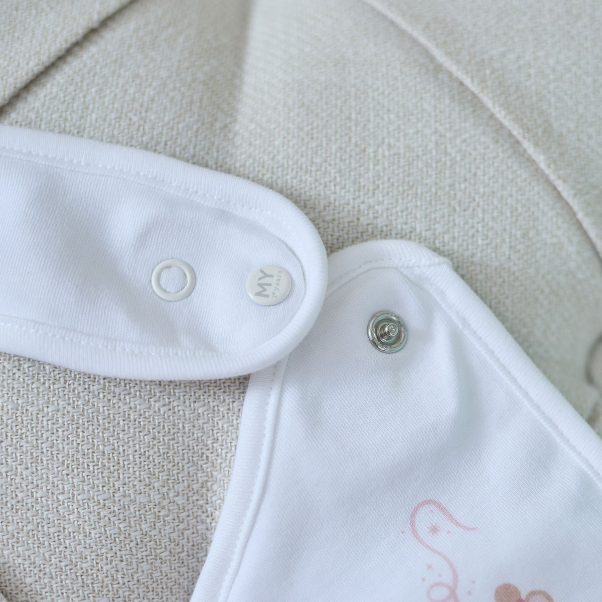Personalised Pink Mouse Ballerina 1st Christmas Bib