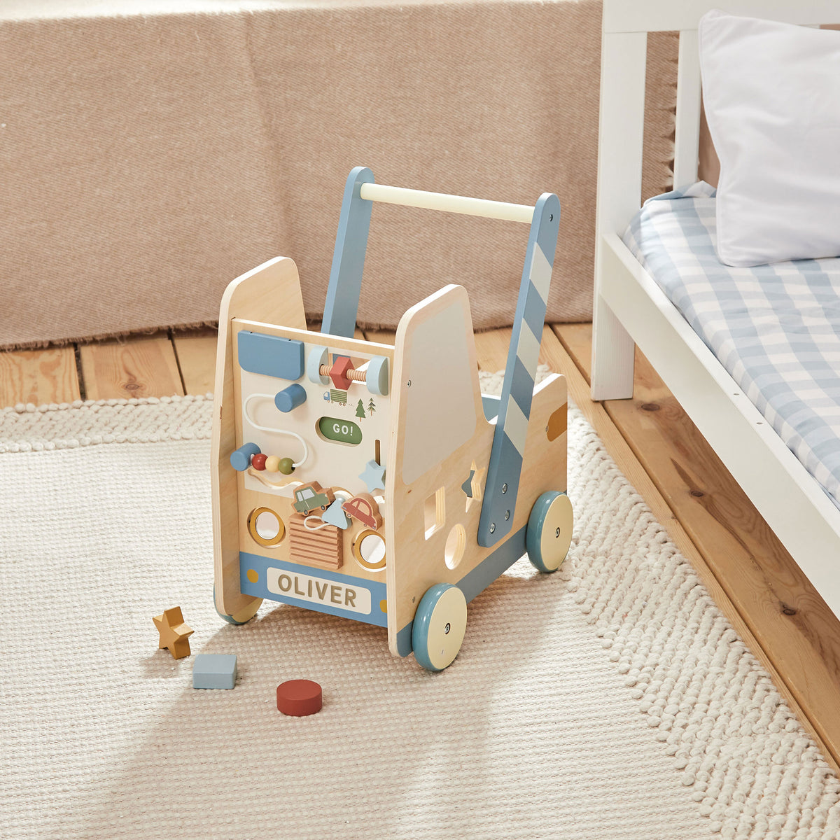 Personalised Wooden Truck Activity Walker FSC®