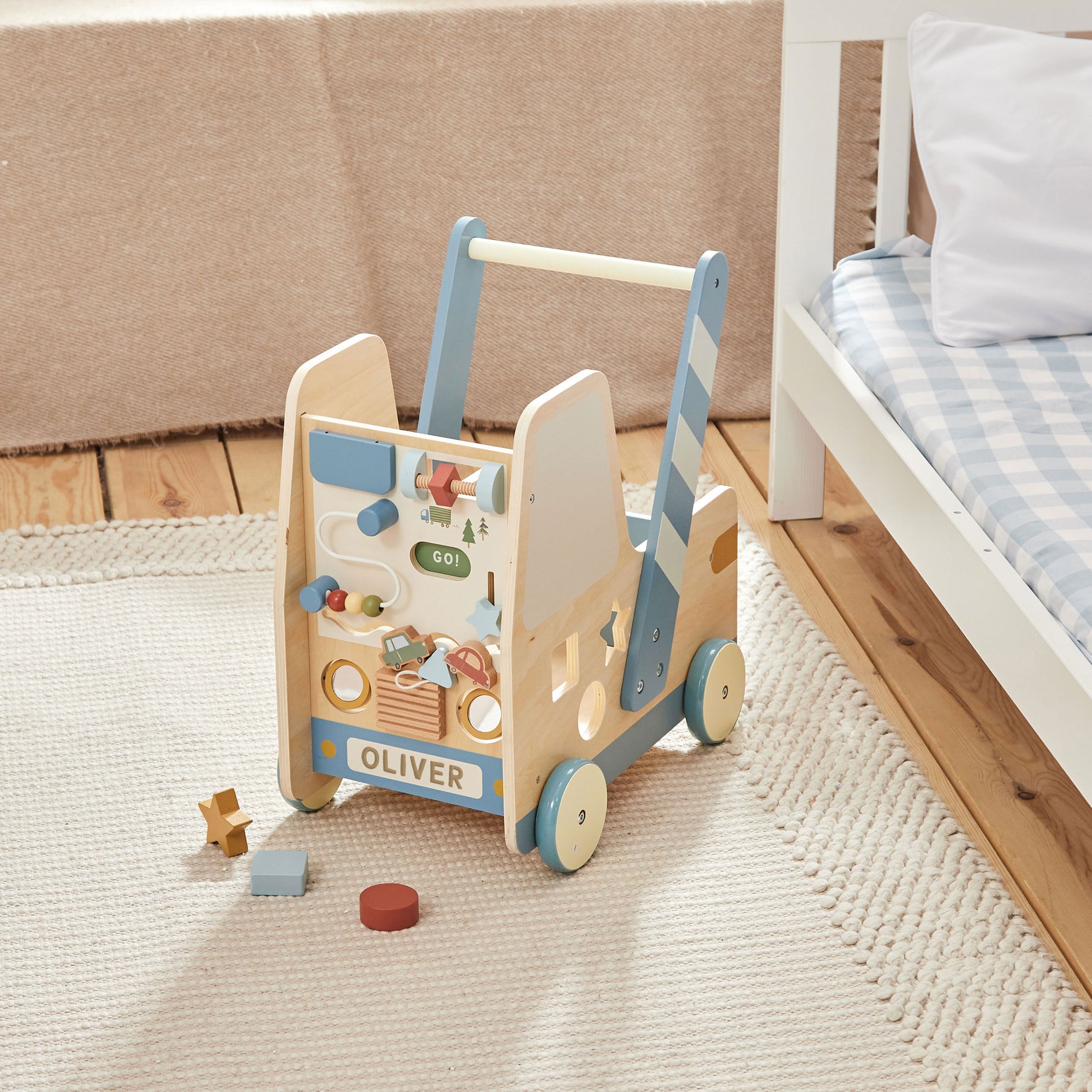 Personalised Wooden Truck Activity Walker FSC®