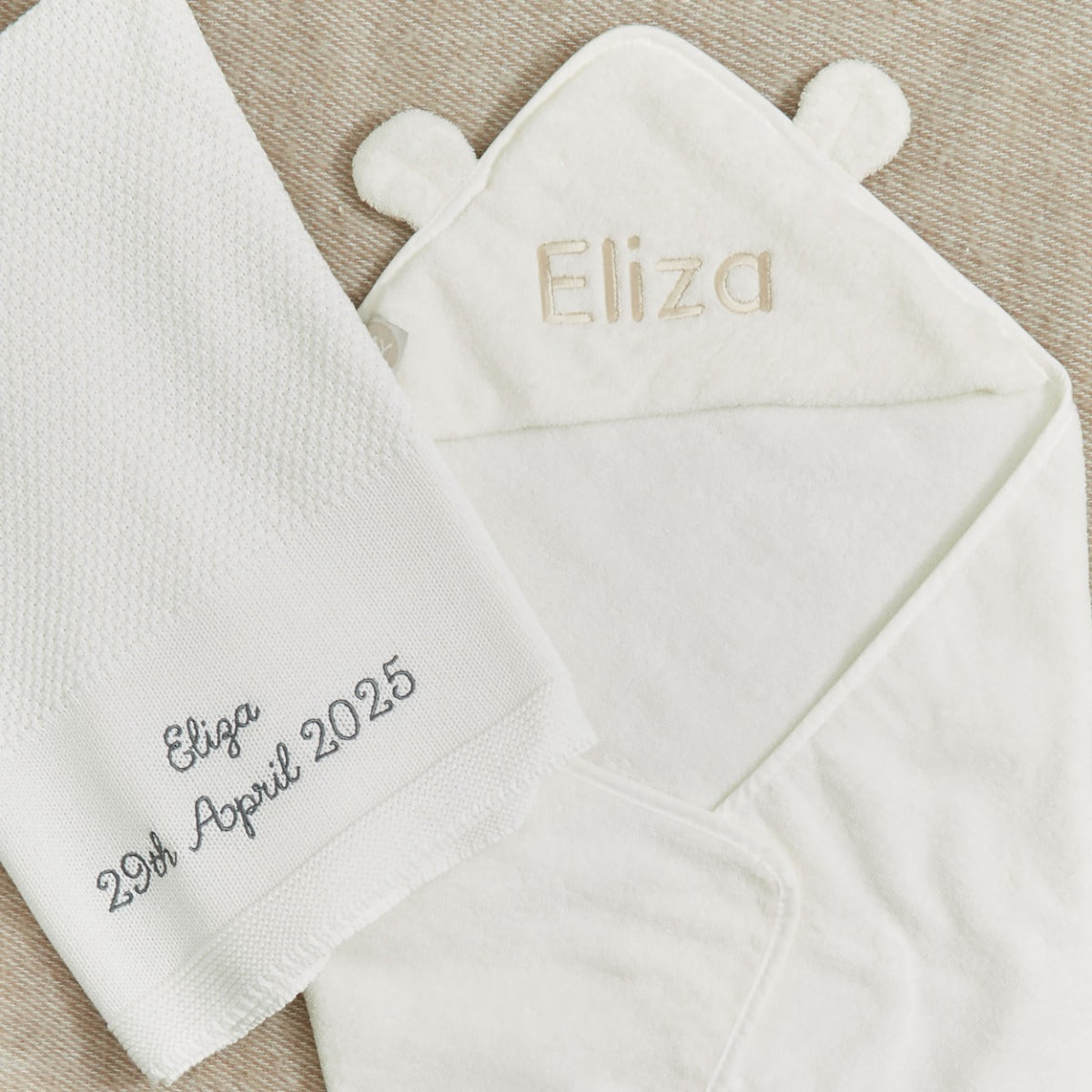 Personalized Ivory Soak & Snooze Gift Set