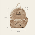 Personalised Leopard Brown Little Cub Borg Backpack