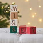 Personalised Christmas Baby Name Blocks