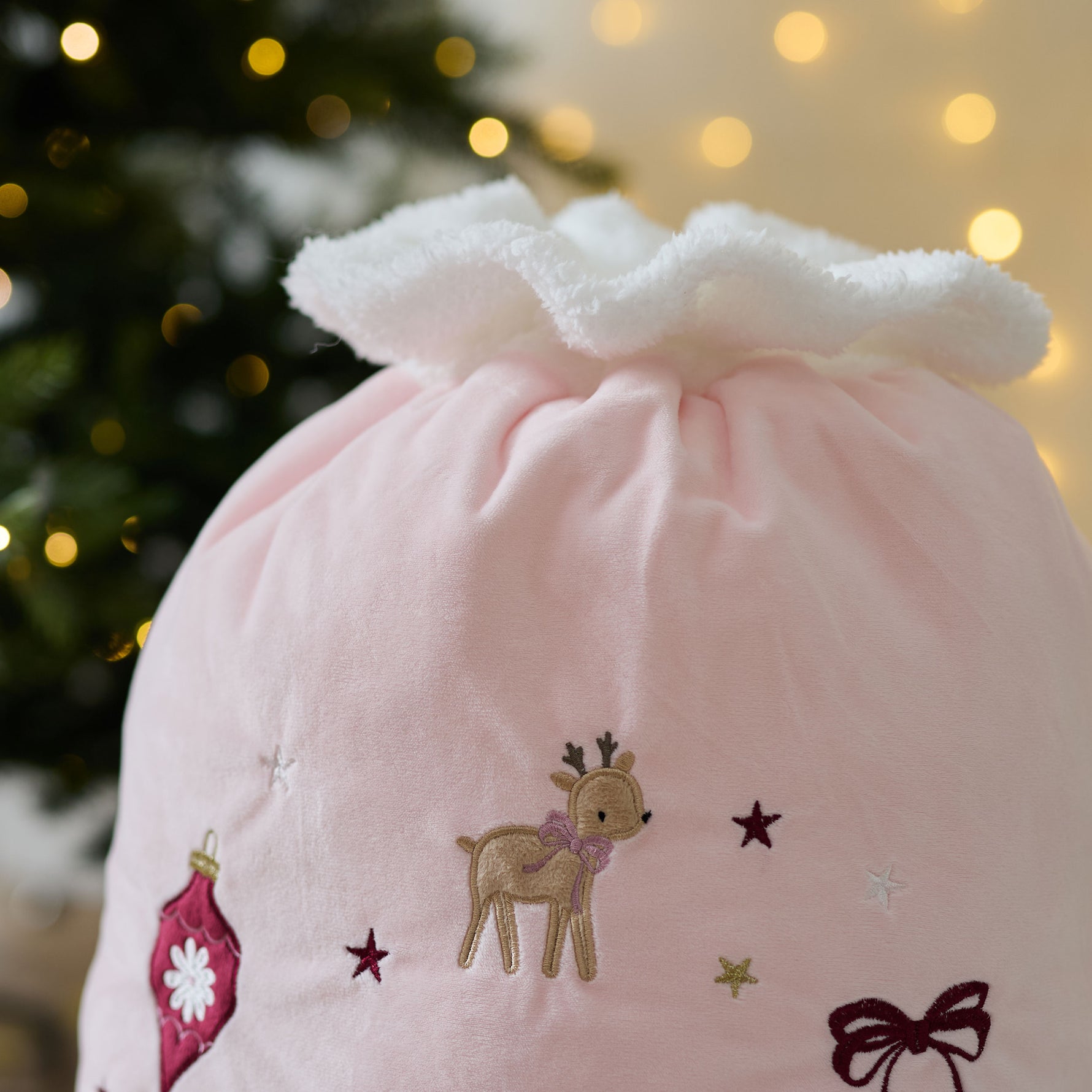 Personalised Pink Christmas Gift Sack