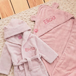 Personalized Pink Towel Gift Set