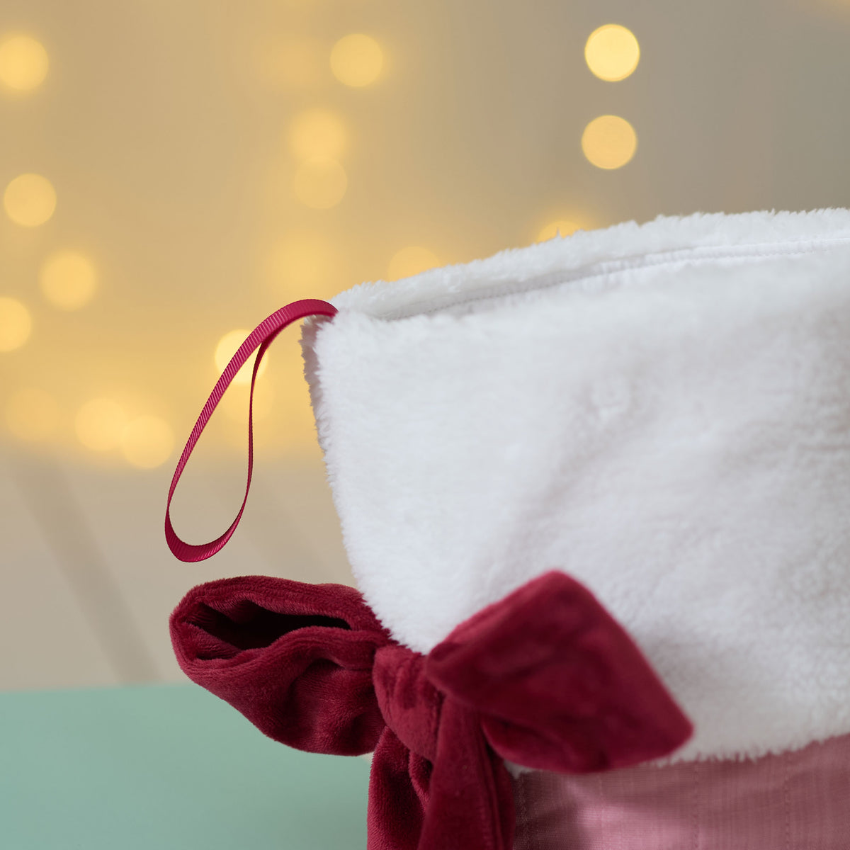 Personalised Pink Bow Medium Stocking