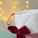 Personalised Pink Bow Medium Stocking