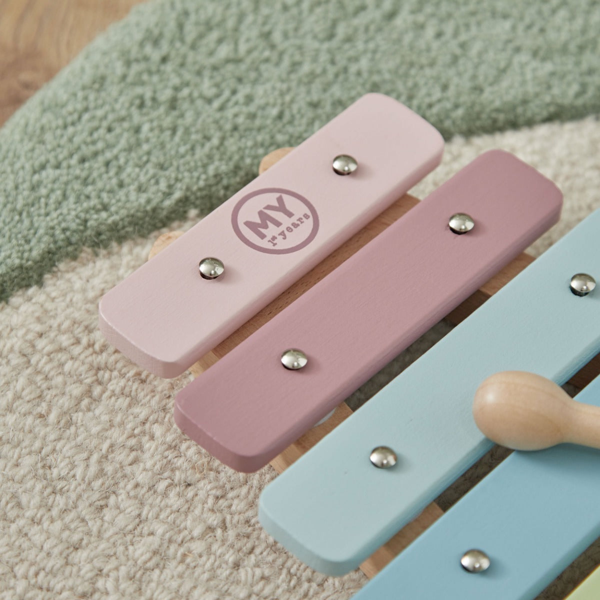 Personalised Pastel Xylophone Wooden Toy FSC®